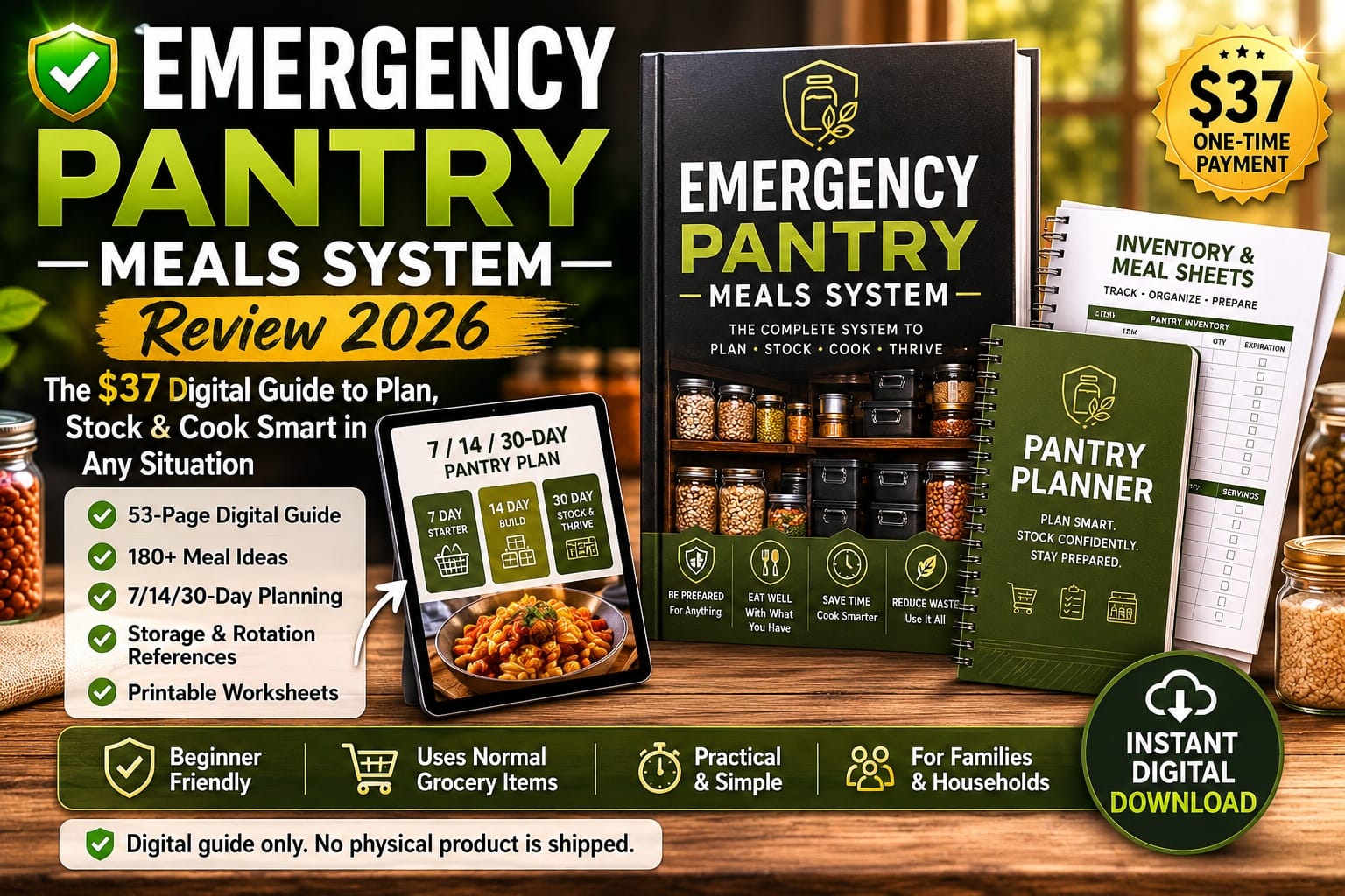 Emergency Pantry Meals System Review 2026: What Buyers Should Know About the Digital Pantry Planning Guide