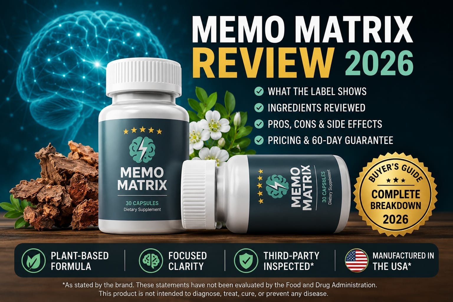 Memo Matrix Review 2026: What Buyers Should Know About the Cognitive Wellness Support Formula Before Ordering