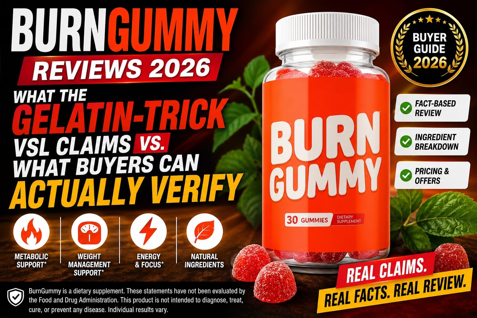 BurnGummy Reviews 2026: Claims, Ingredients & Facts of Burn Gummy Gummies