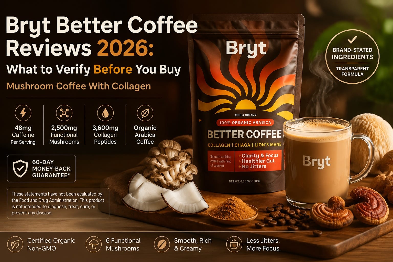 Bryt Better Coffee Review 2026 Explores Why Wellness Shoppers Are Comparing Mushroom Collagen Coffee Before Subscribing