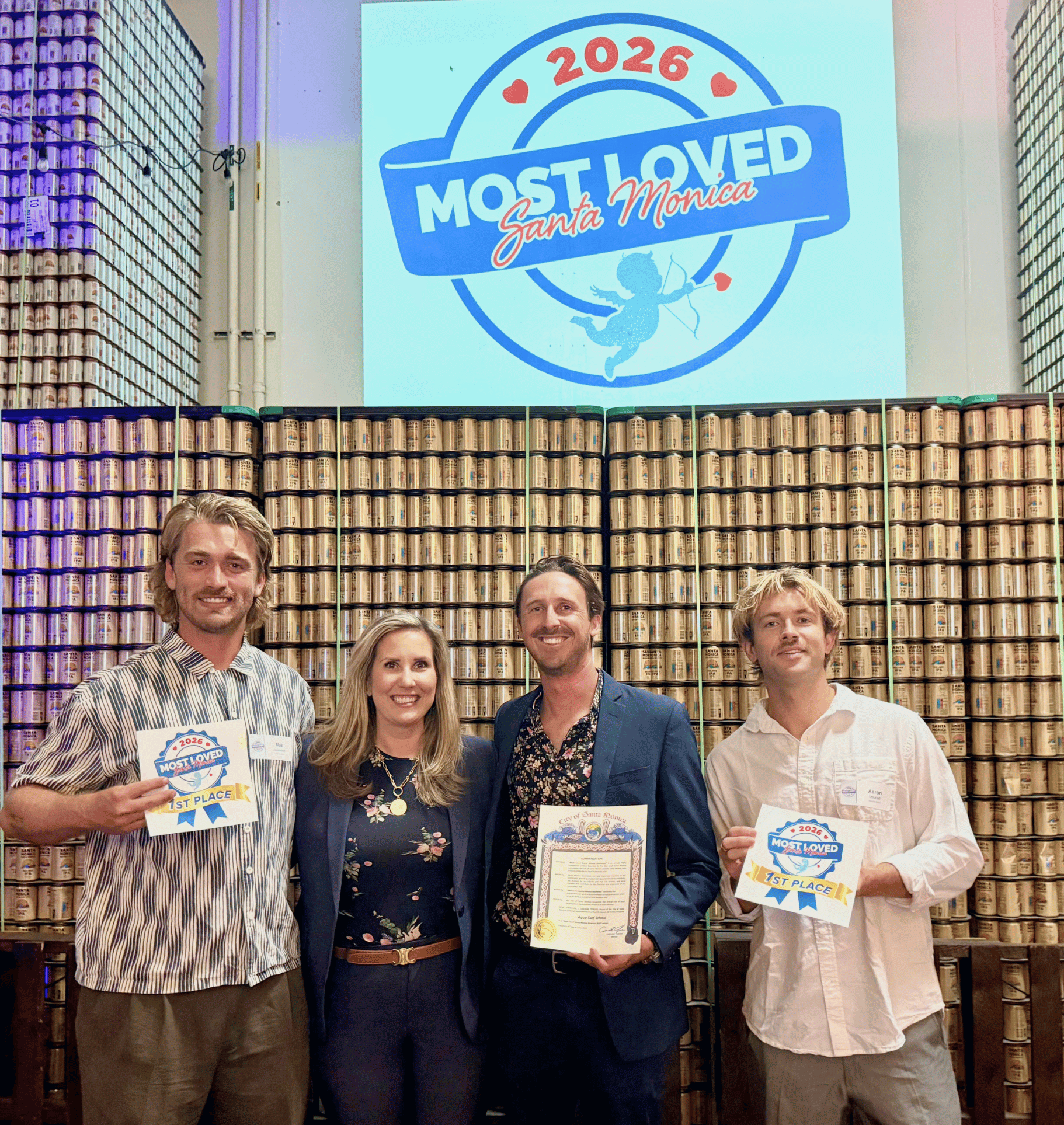 Aqua Surf School Wins "Most Loved Surf School 2026"