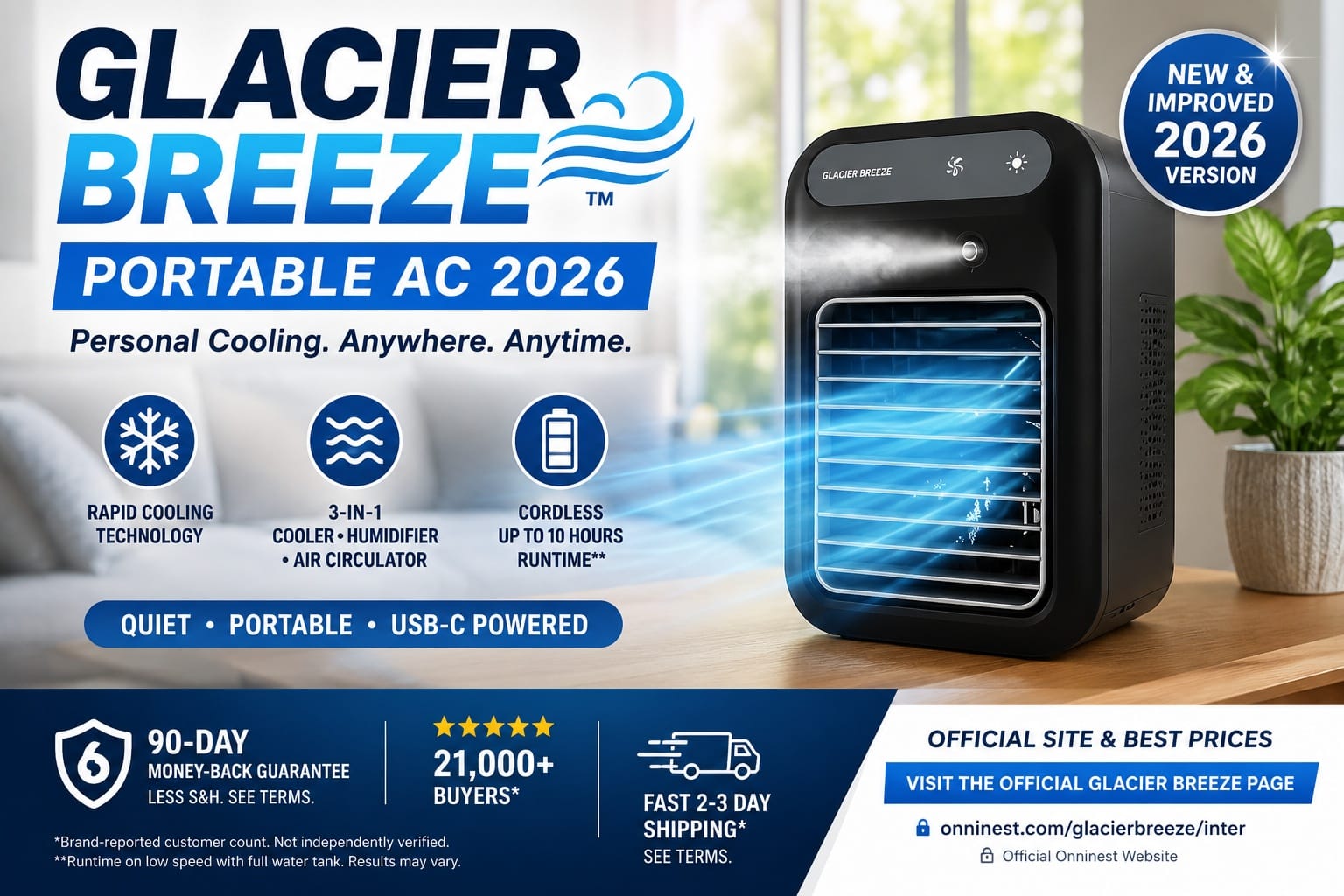 Glacier Breeze Portable AC Review 2026 Explores Why Shoppers Are Comparing Personal Cooling Options Before Ordering