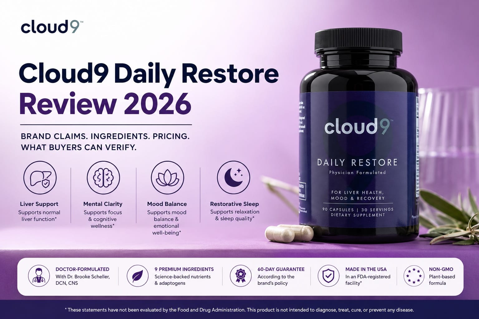 Cloud9 Daily Restore Review 2026: What Buyers Should Know About the Daily Alcohol Support Supplement