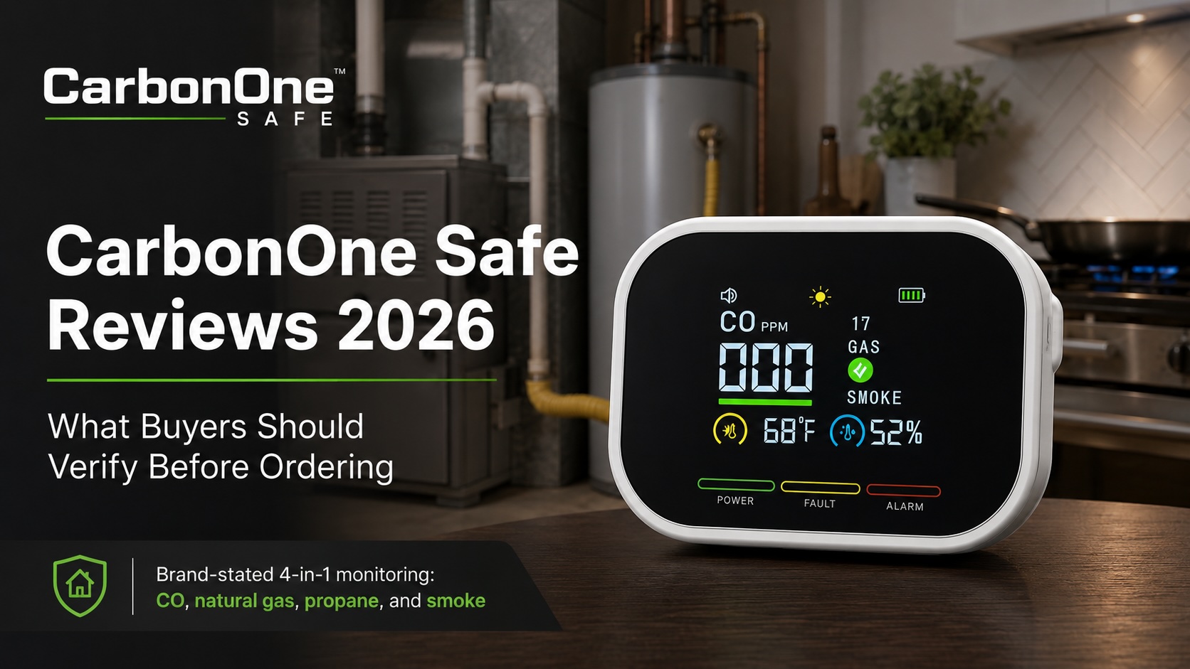 CarbonOne Safe Reviews and Complaints 2026: Legit 4-in-1 CO Detector or Just Hype - What to Verify Before You Order