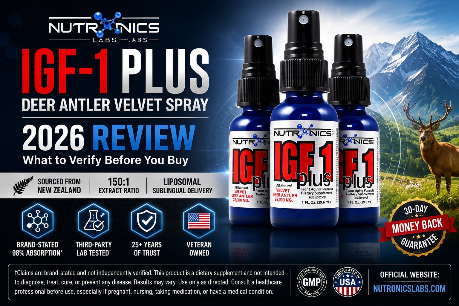 Nutronics Labs IGF-1 Review 2026 Explores Why Wellness Shoppers Are Comparing Deer Antler Velvet Support Before Ordering