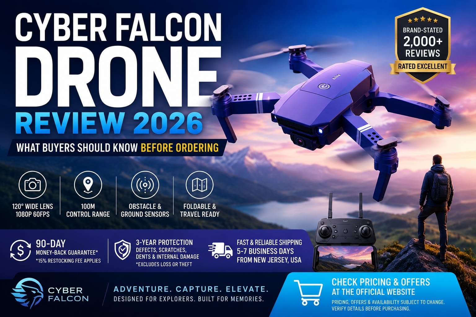 Cyber Falcon Drone Review 2026 Explores Why Buyers are Comparing Foldable Camera Drones Before Ordering