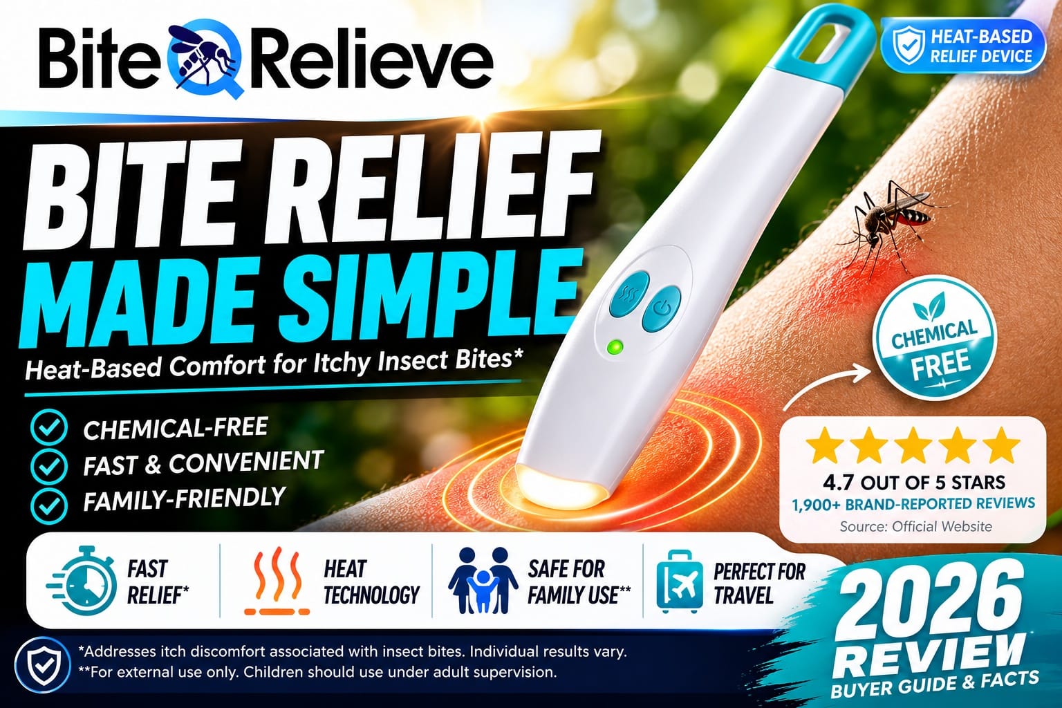 BiteRelieve Review 2026 Explores Why Shoppers Are Comparing Chemical-Free Heat Devices for Insect Bite Relief
