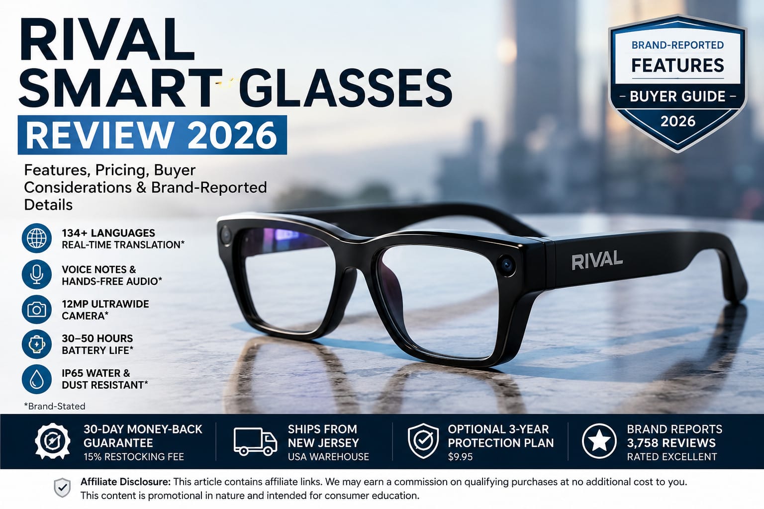 Rival Smart Glasses Review 2026 Explores AI Wearable Translation Features, Pricing, and What Buyers Should Know Before Ordering