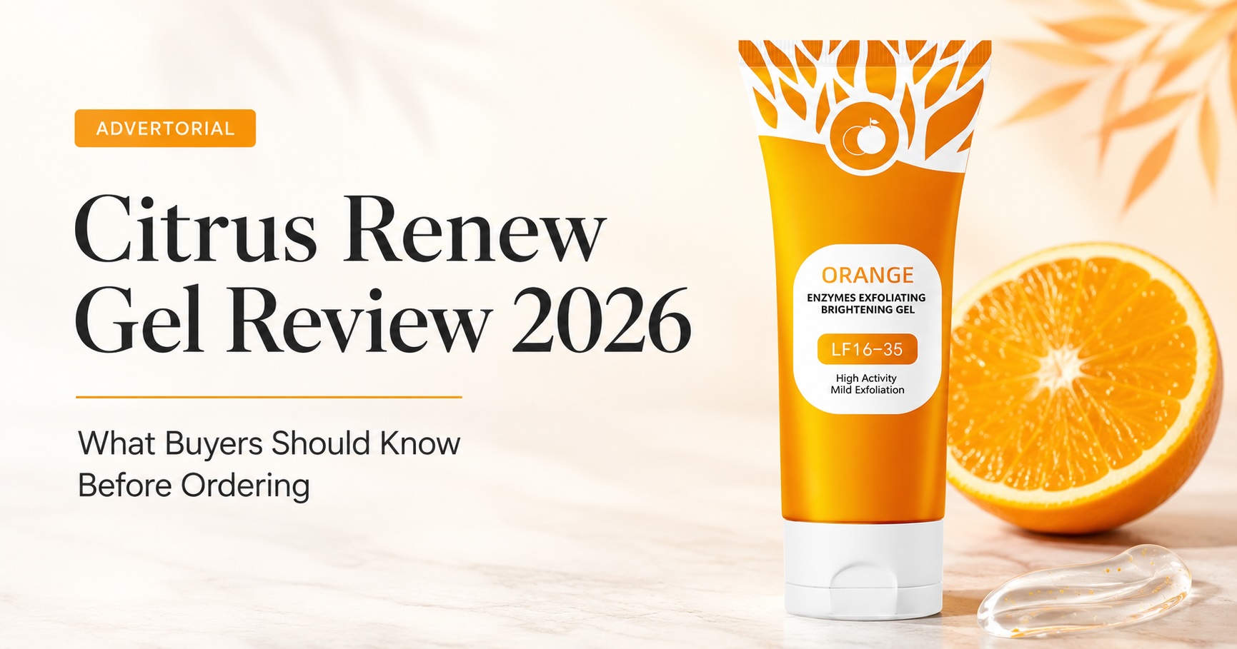 Citrus Renew Gel Review 2026: Does This Orange Enzyme Exfoliating Gel Deliver on 