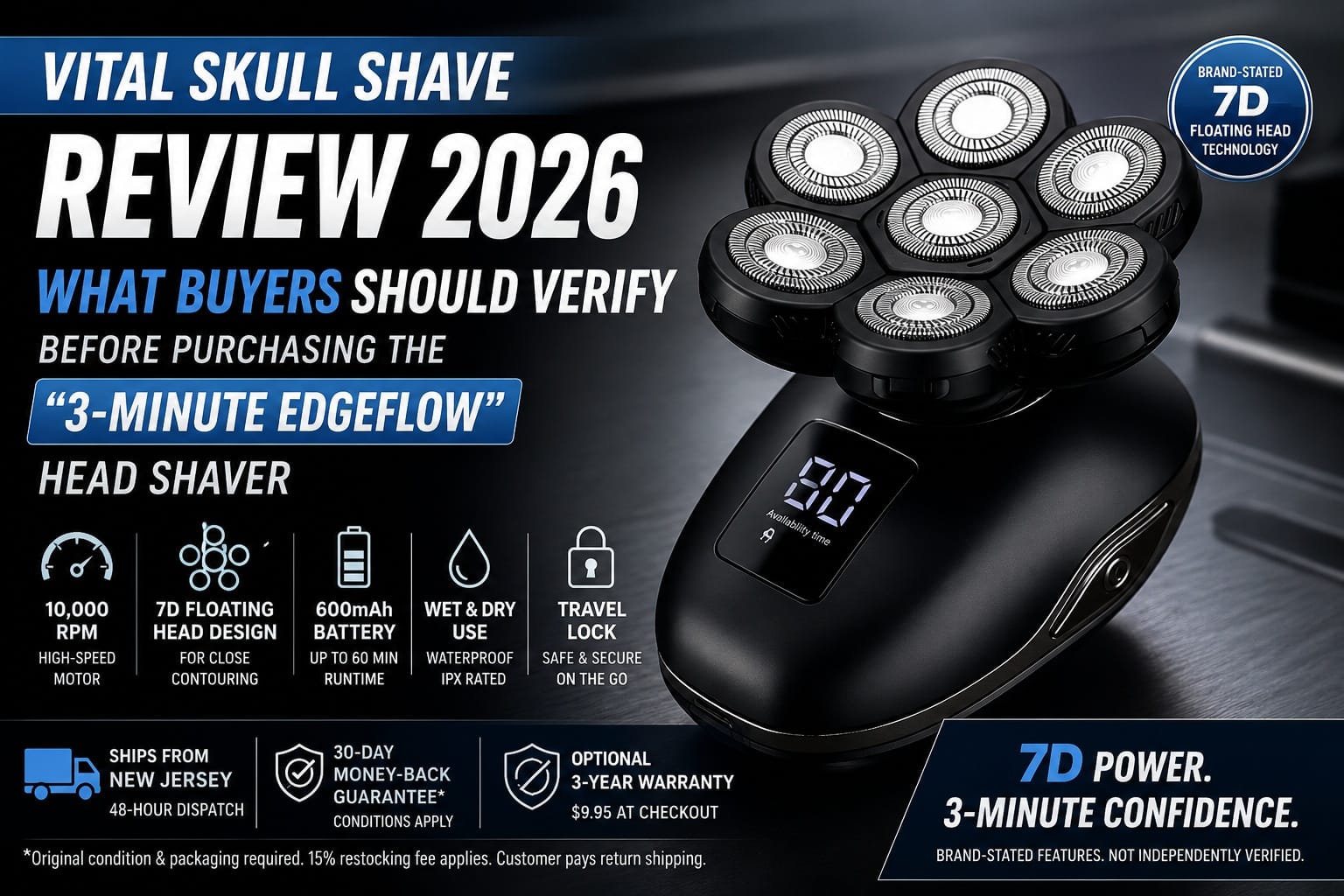 Vital Skull Shave Review 2026 Explores Why Men Are Comparing 7D Head Shavers for Faster Bald Head Grooming