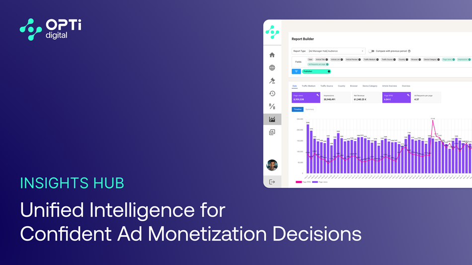 Opti Digital Launches Insights Hub, a Unified Intelligence Platform for Publisher Revenue Growth