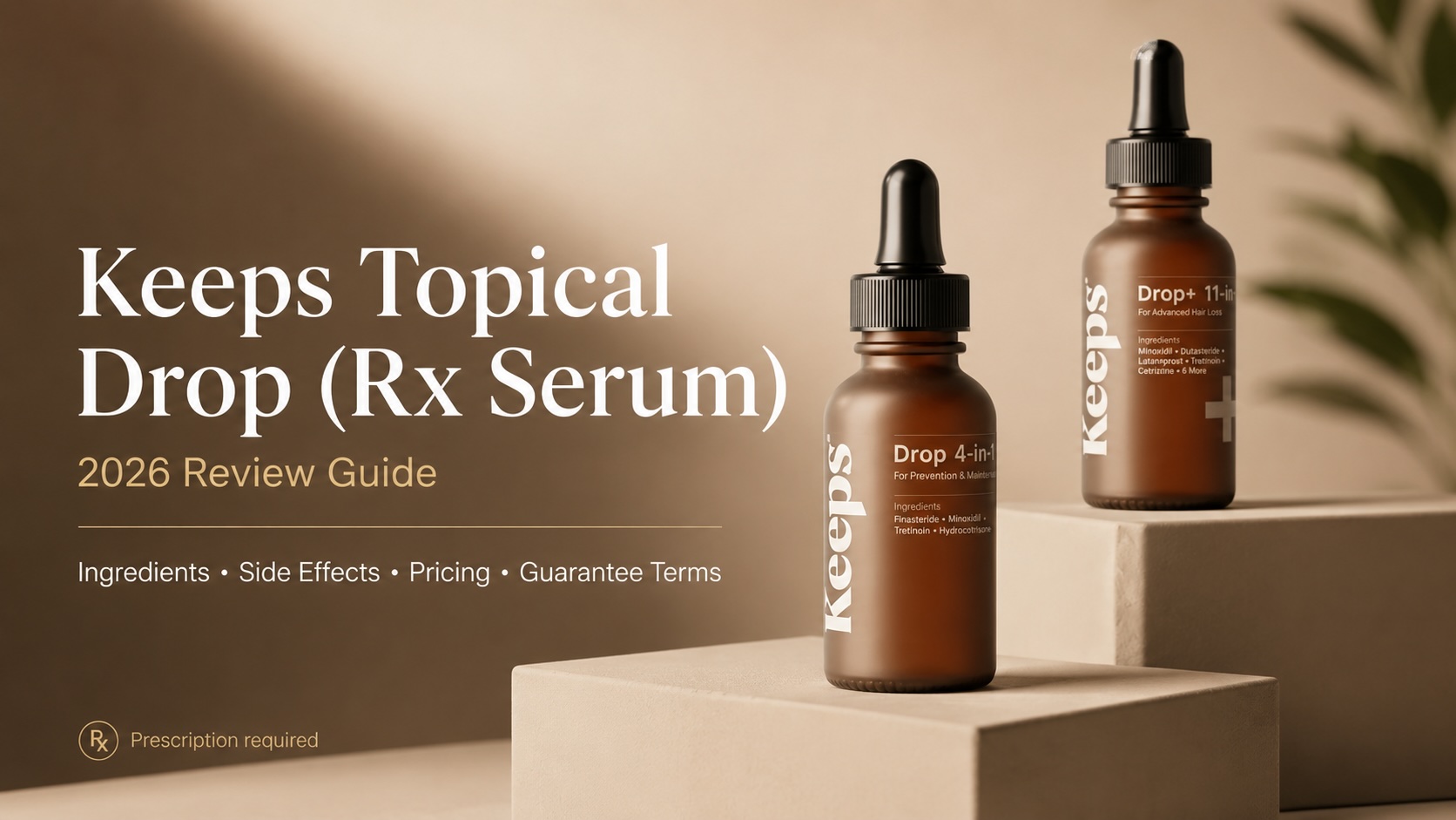 Keeps Topical Drop (Rx Serum) Review 2026: Ingredients, Cost, Side Effects, and 180-Day Guarantee Terms to Verify