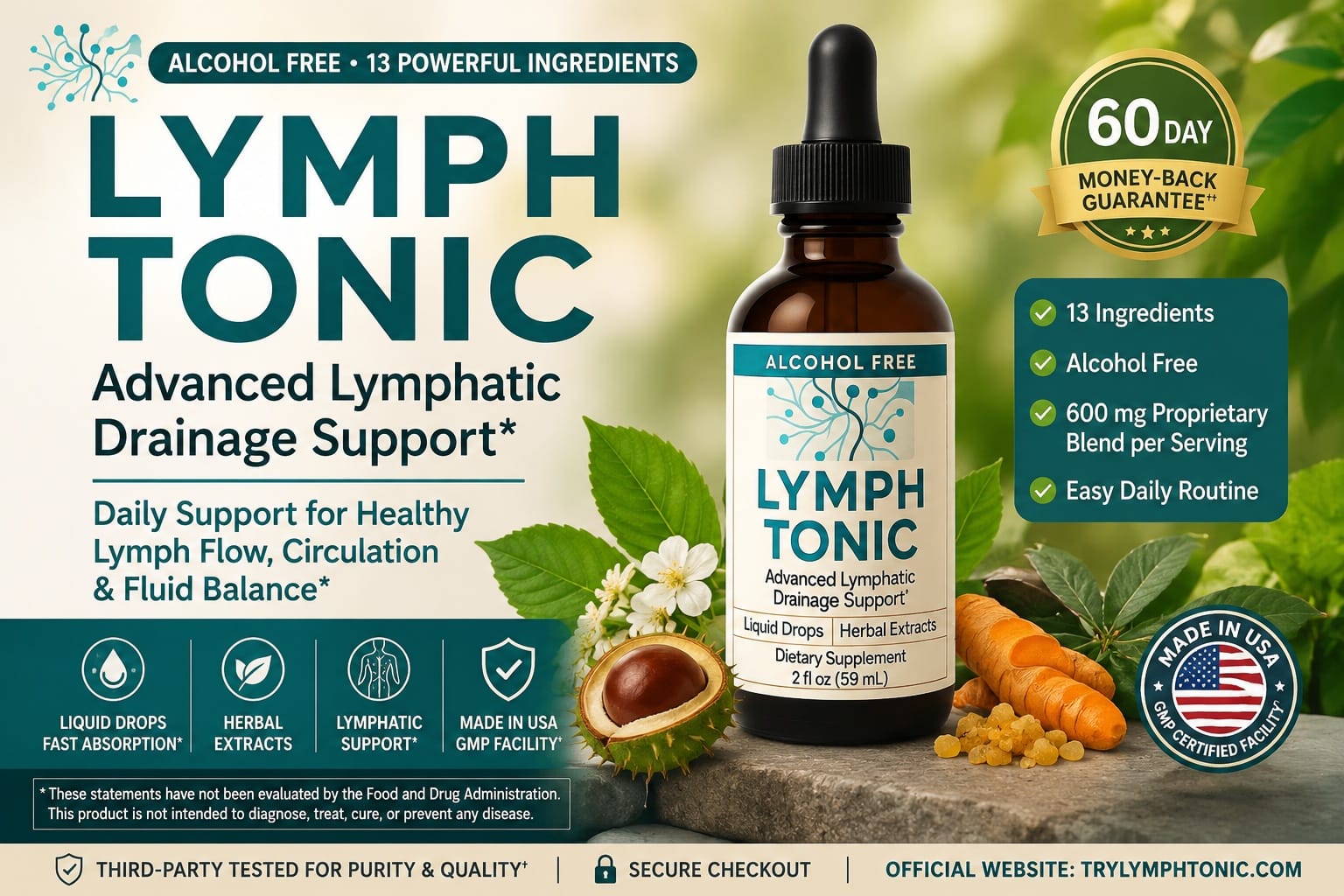 Best Lymphatic Drainage Drops 2026: Lymph Tonic Review Explores Daily Wellness Support, 13-Ingredient Formula, and Buyer Considerations