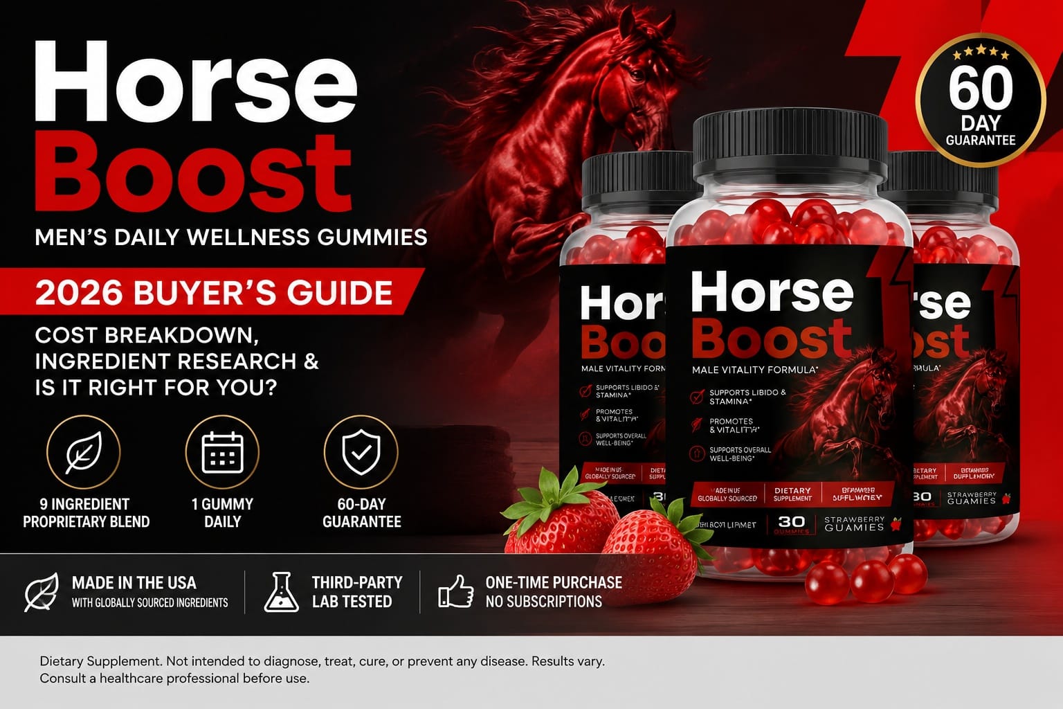 Horse Boost Gummies Review 2026 Explores Men’s Wellness Support, Ingredients, Pricing, and Buyer Considerations