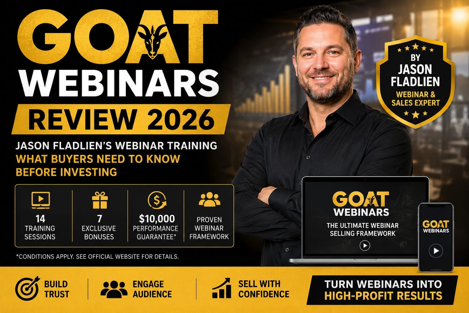 GOAT Webinars Review 2026 Explores Jason Fladlien's Webinar Training Program, Pricing, Guarantee Terms, and Buyer Considerations