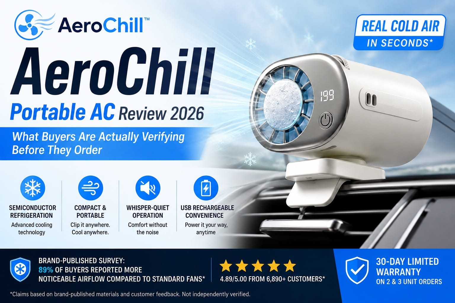 AeroChill Portable AC Review 2026: What Every Driver With No Working Car AC Should Verify Before Buying