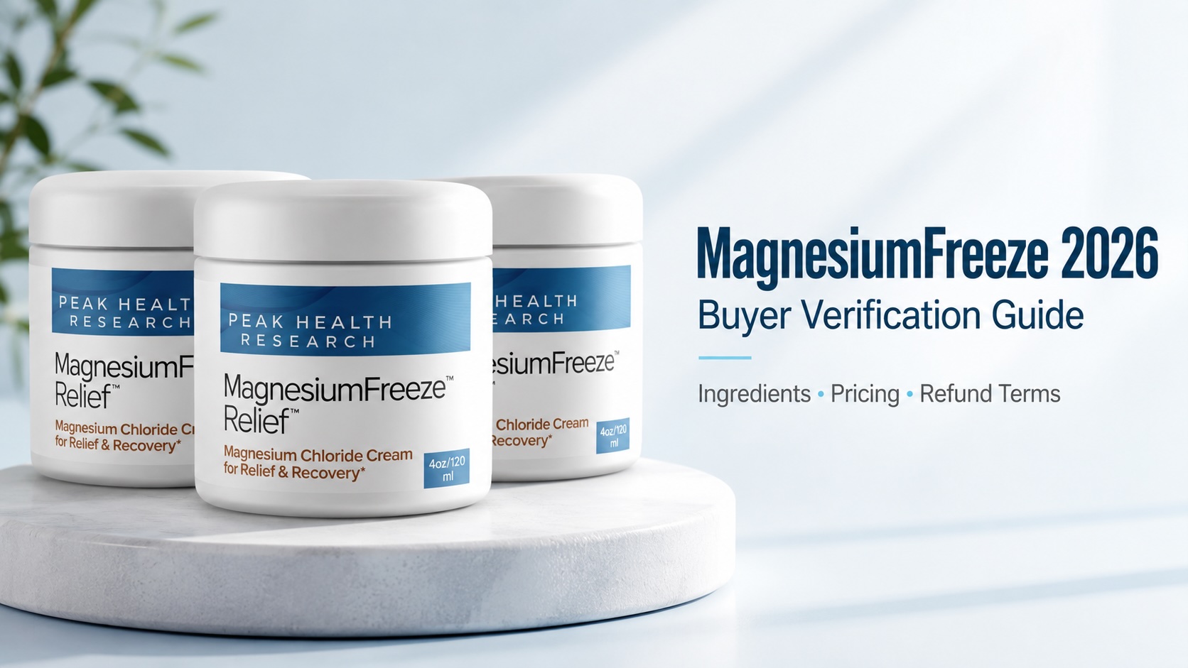MagnesiumFreeze Magnesium Niacinamide Relief Reviews and Complaints 2026: What the Brand's 