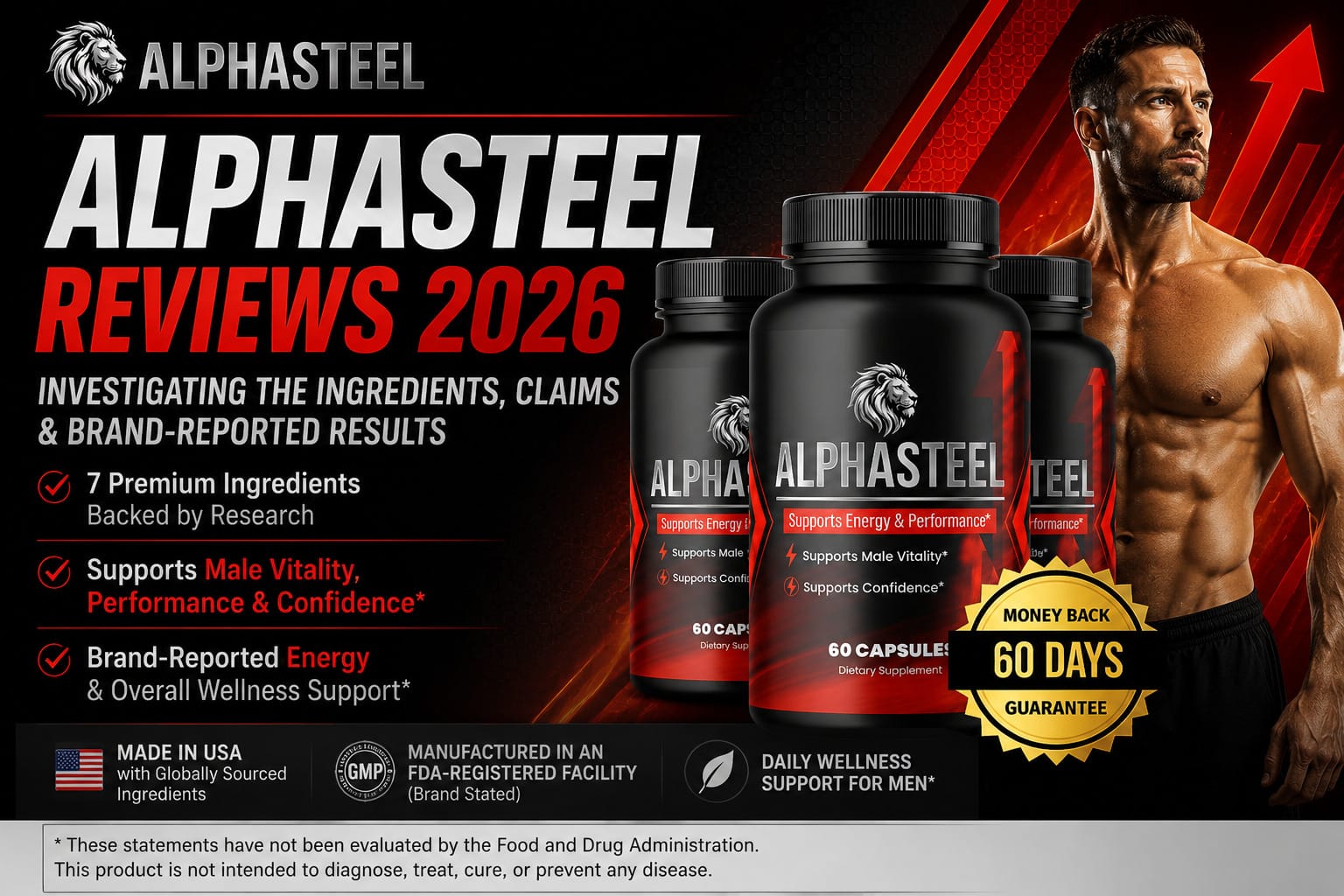 AlphaSteel Reviews (2026) Investigating the Ingredients' Effectiveness & Alpha Steel Power for Men Product Claims 
