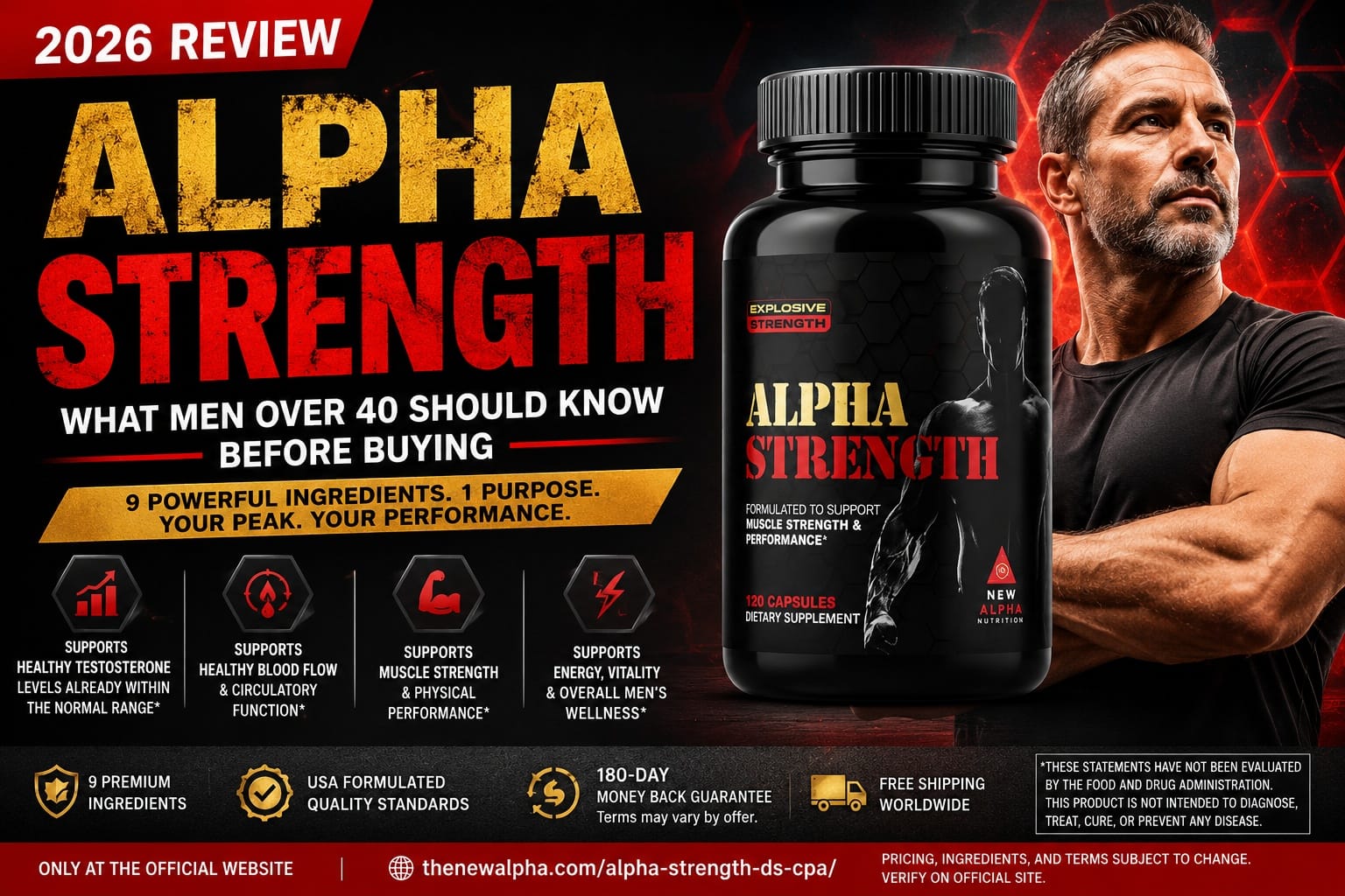 New Alpha Nutrition Alpha Strength Review 2026: What Men Over 40 Should Know Before Ordering