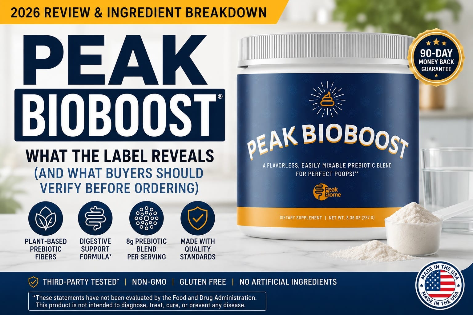 Peak BioBoost Review 2026: What Buyers Should Know Before Ordering This Prebiotic Fiber Supplement