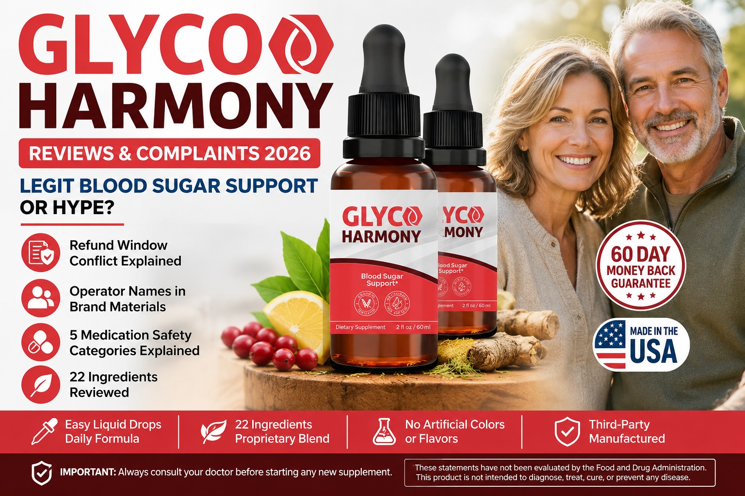 Glyco Harmony Reviews & Complaints 2026: Legit or Hype? The 30-Day Refund Rule Most Buyers Don't See, Ingredients Verified, and Full Pricing Breakdown