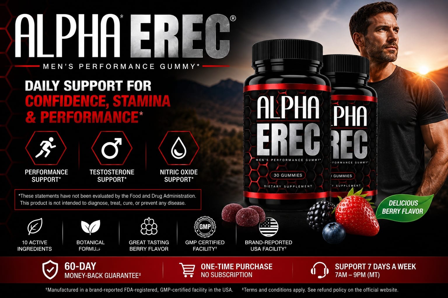 Alpha Erec Review 2026: Ingredients, Pricing & What to Verify