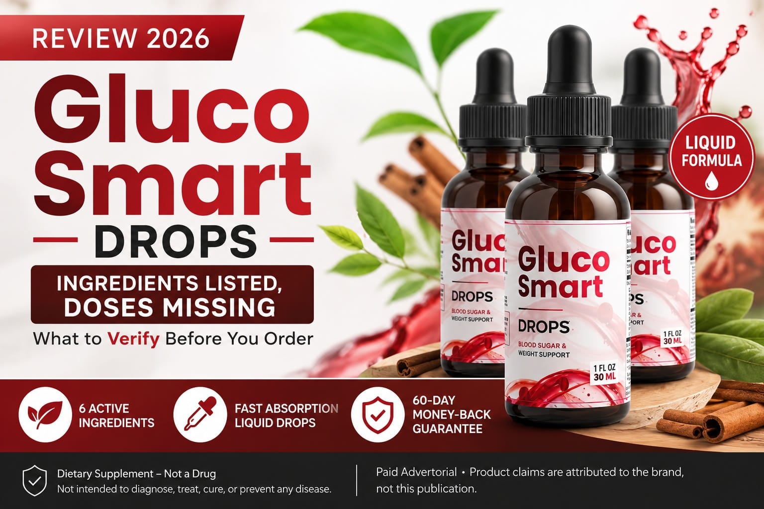 Gluco Smart Drops Review 2026: What We Verified Before Buying