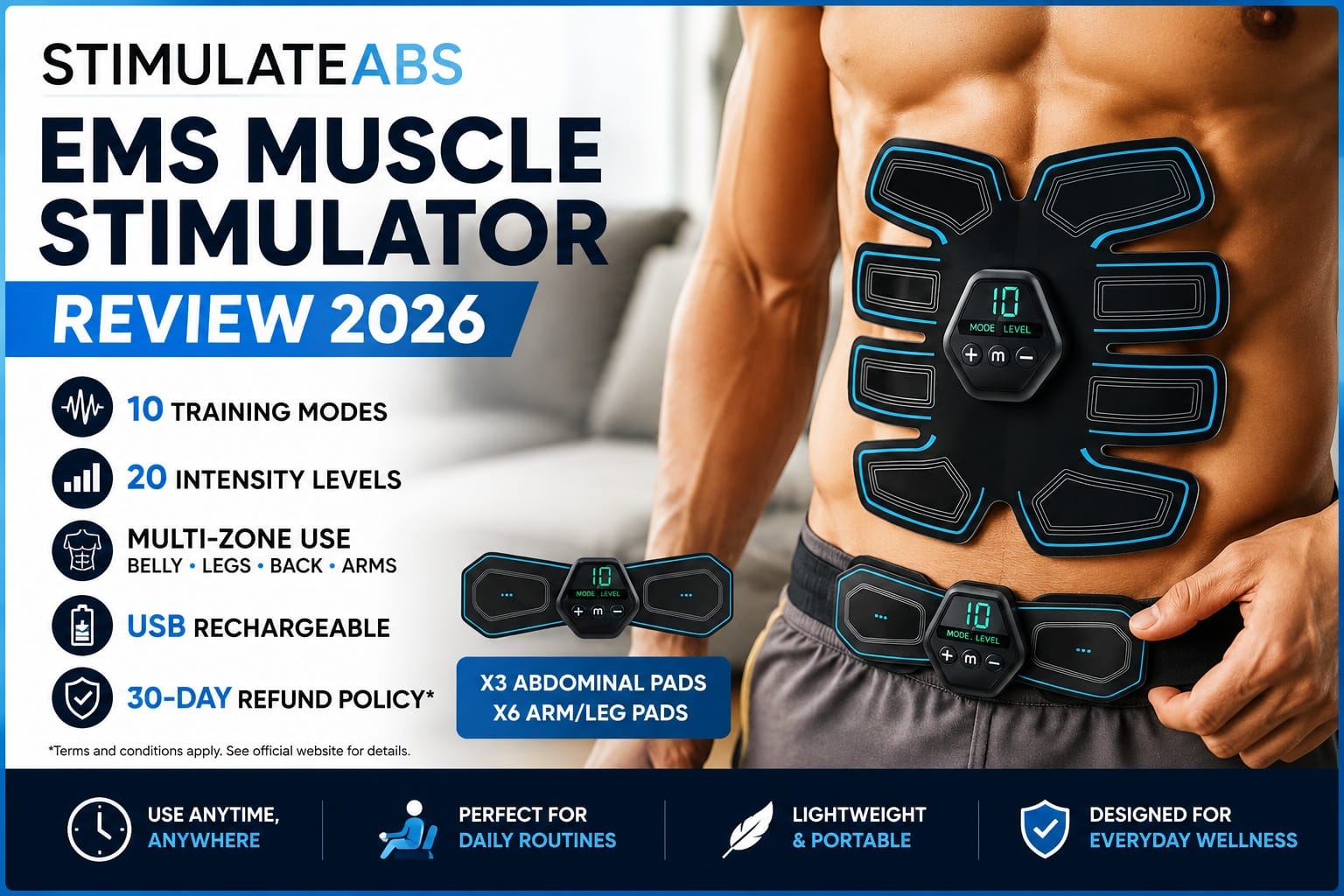 Stimulatedabs EMS Muscle Stimulator Review: FDA Facts & Buyer Guide