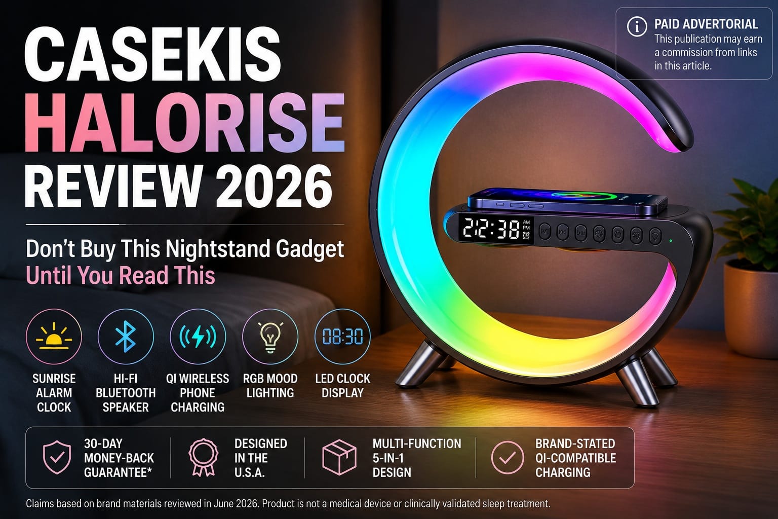 Casekis HaloRise Review 2026: 5-in-1 Nightstand Gadget Buyer's Guide - Pricing, Guarantee, and What Buyers Are Asking Before They Order