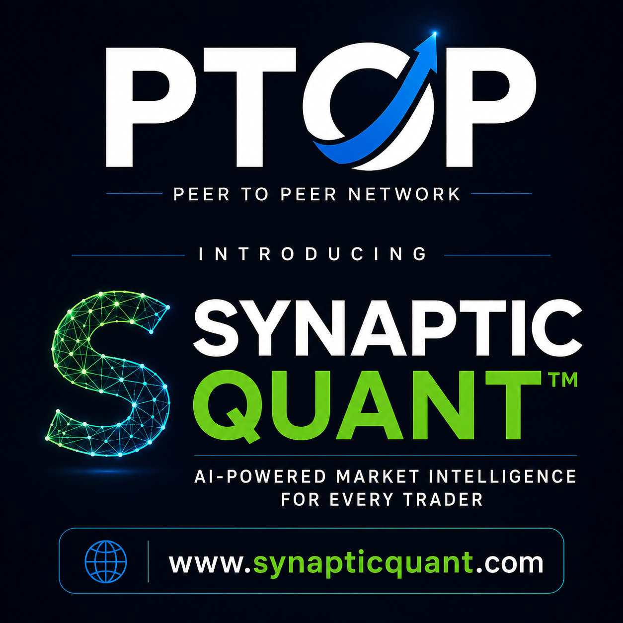Peer To Peer Network (OTC:PTOP) Expands Technology Portfolio with Launch of Synaptic Quant(TM), Establishing Multi-App Revenue Strategy