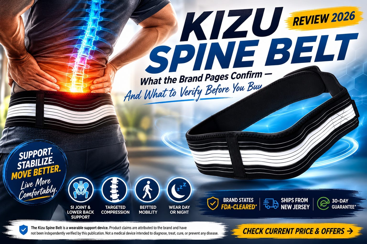 Kizu Spine Belt Review 2026: What Buyers Should Know Before Ordering for Sciatica and SI Joint Support