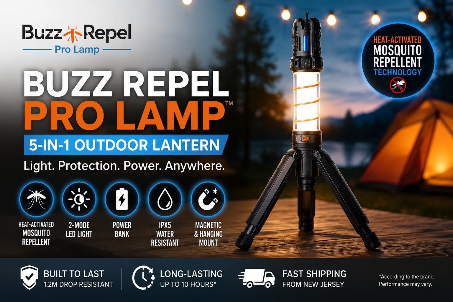 Buzz Repel Pro Lamp Review (2026): Price, Modes & Return Policy