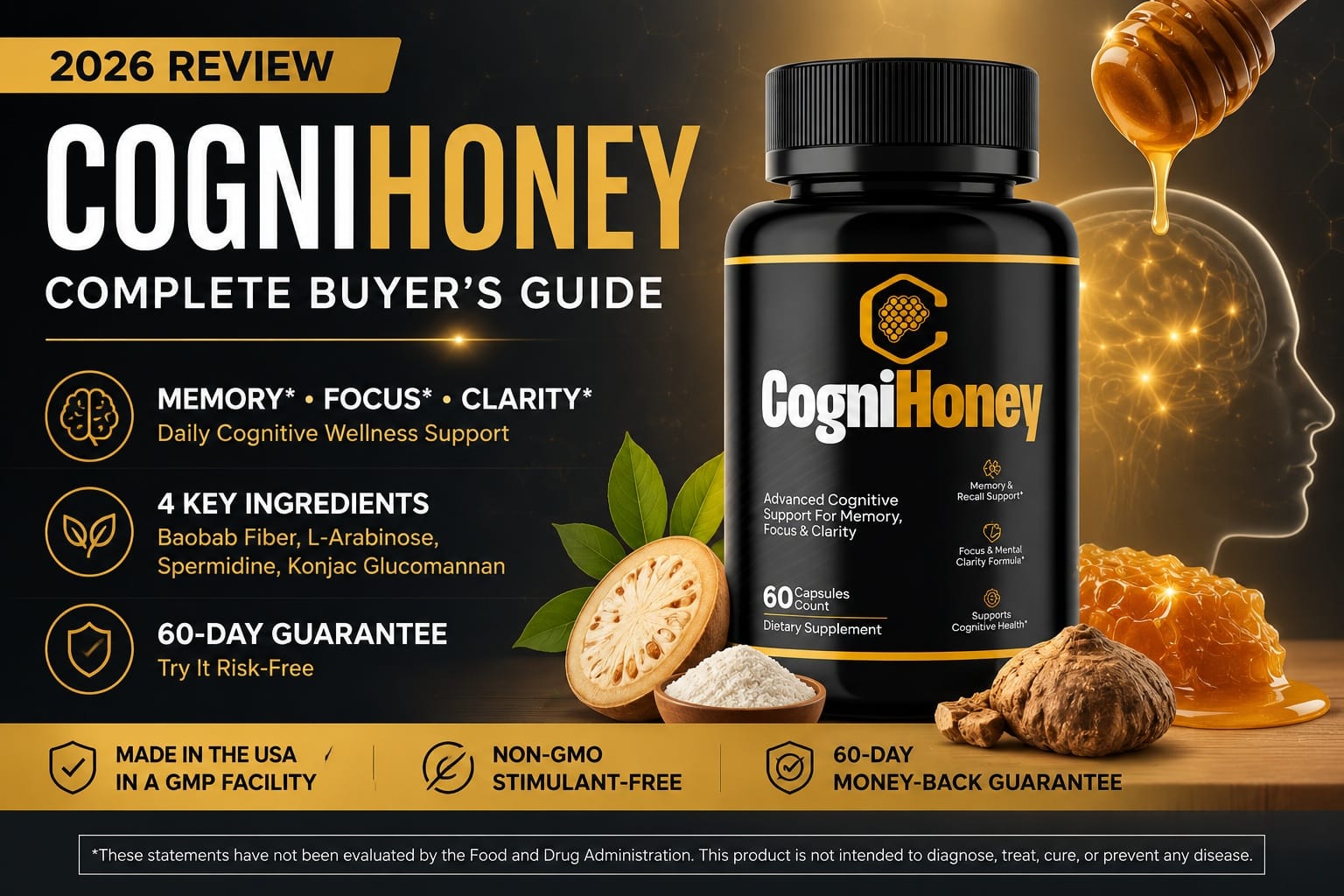CogniHoney Review 2026: Ingredients, Pricing & Safety