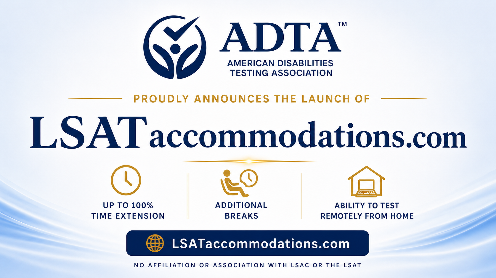 American Disabilities Testing Association Expands LSAT Accommodations Services for Candidates with Anxiety-Related Conditions with the Launch of LSATaccommodations.com