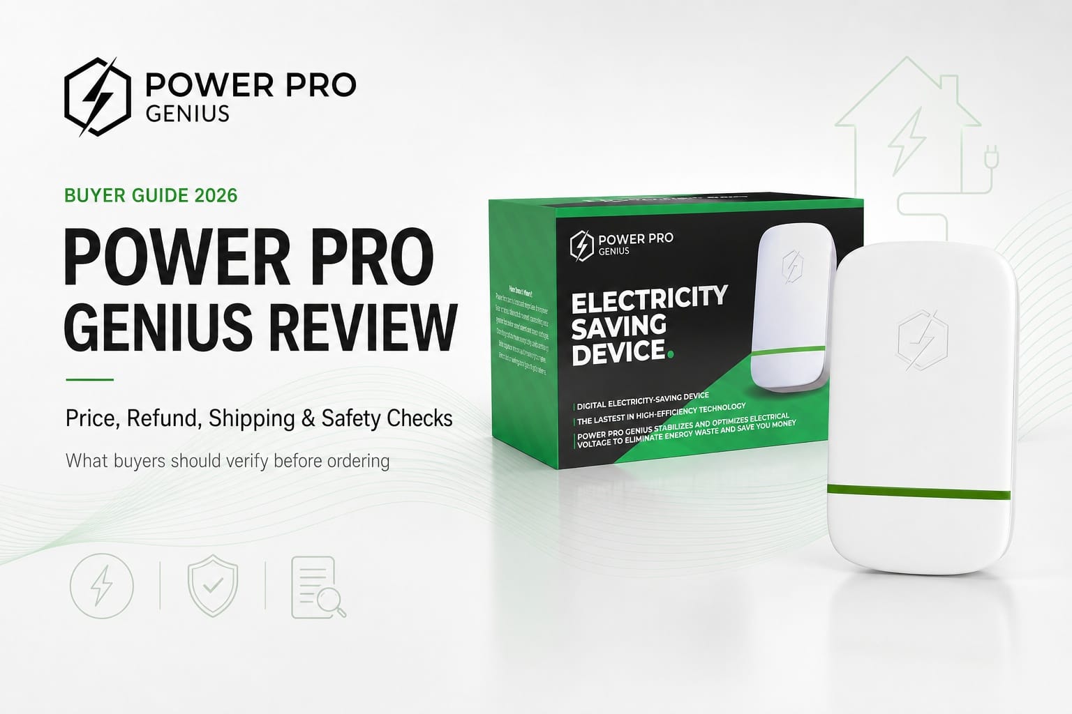 Power Pro Genius Review 2026: What Buyers Should Check Before Plugging in this Electricity Optimization Device