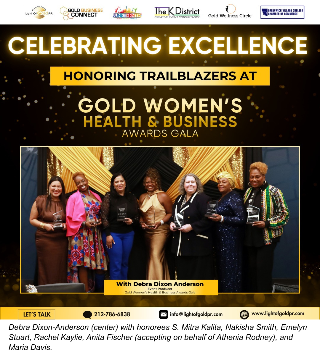 Inaugural Gold Women's Health & Business Awards Gala