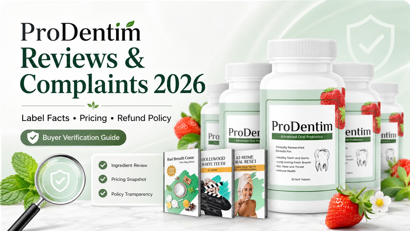 ProDentim Reviews and Complaints 2026: What the Label Shows That the Website Doesn't