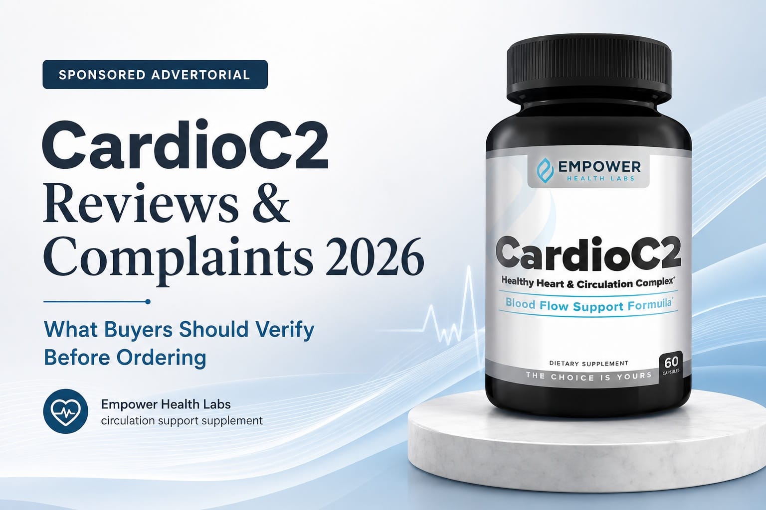 CardioC2 Reviews and Complaints 2026: What Buyers Should Verify Before Ordering Empower Health Labs' Circulation Support Supplement
