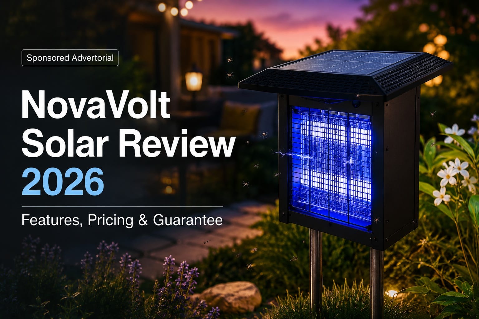 NovaVolt Solar Bug Zapper Reviews and Complaints 2026: Why Buyers Are Checking This Cord-Free Solar Zapper Before Ordering