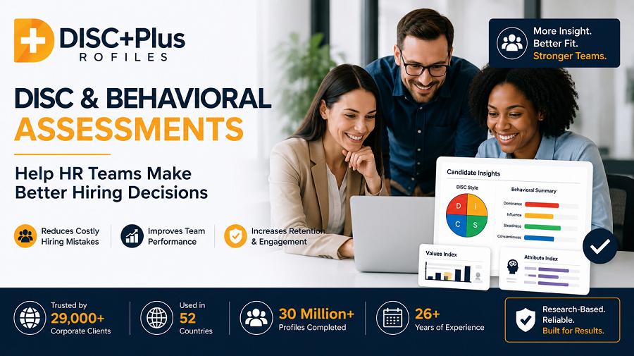 DISC Plus Profiles: Why More HR Teams Use Behavioral and DISC Assessments to Reduce Costly Hiring Mistakes