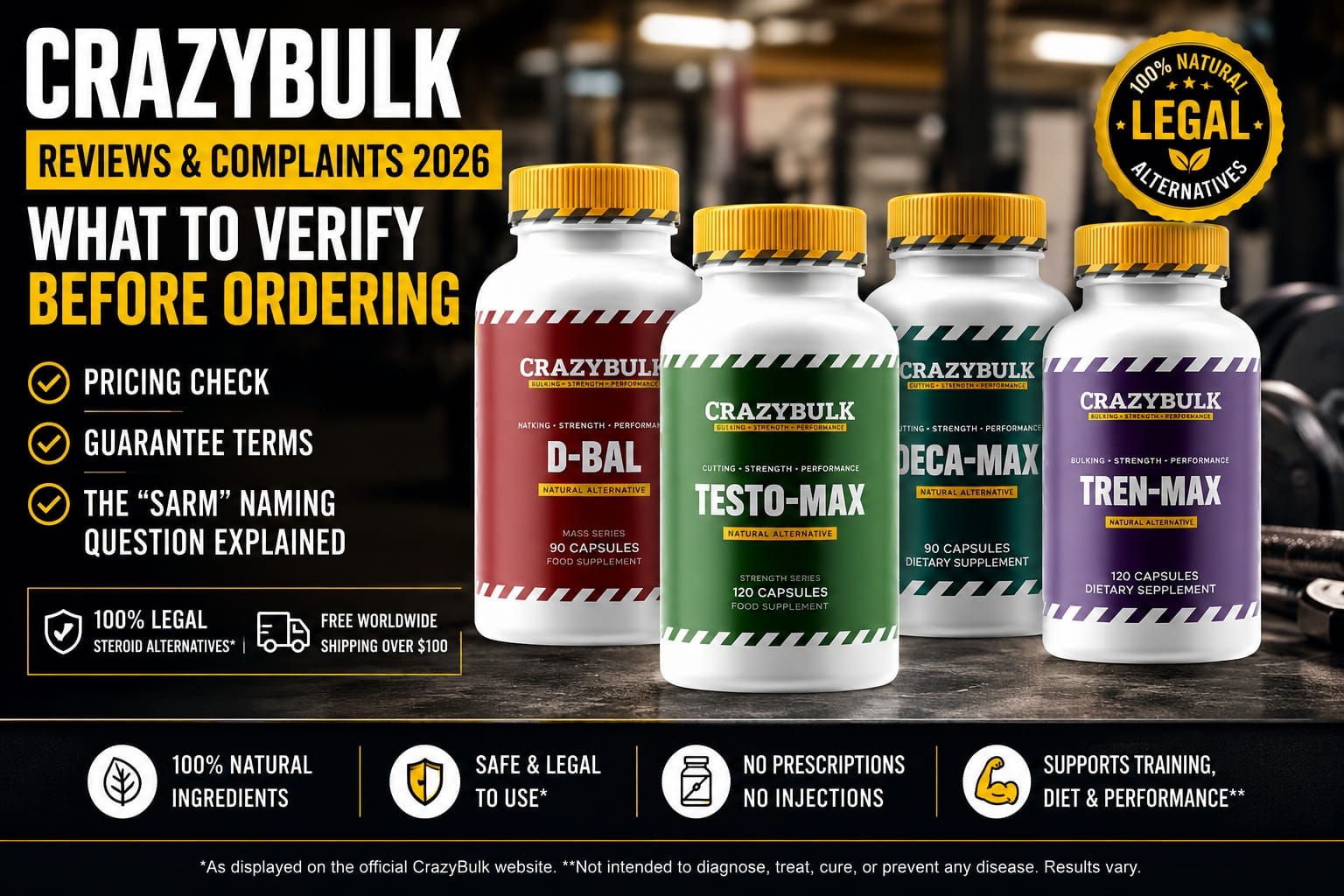 CrazyBulk Reviews and Complaints 2026: Is This Legal Steroid Alternative Brand the Training Support Option Buyers Are Rechecking Before Ordering?