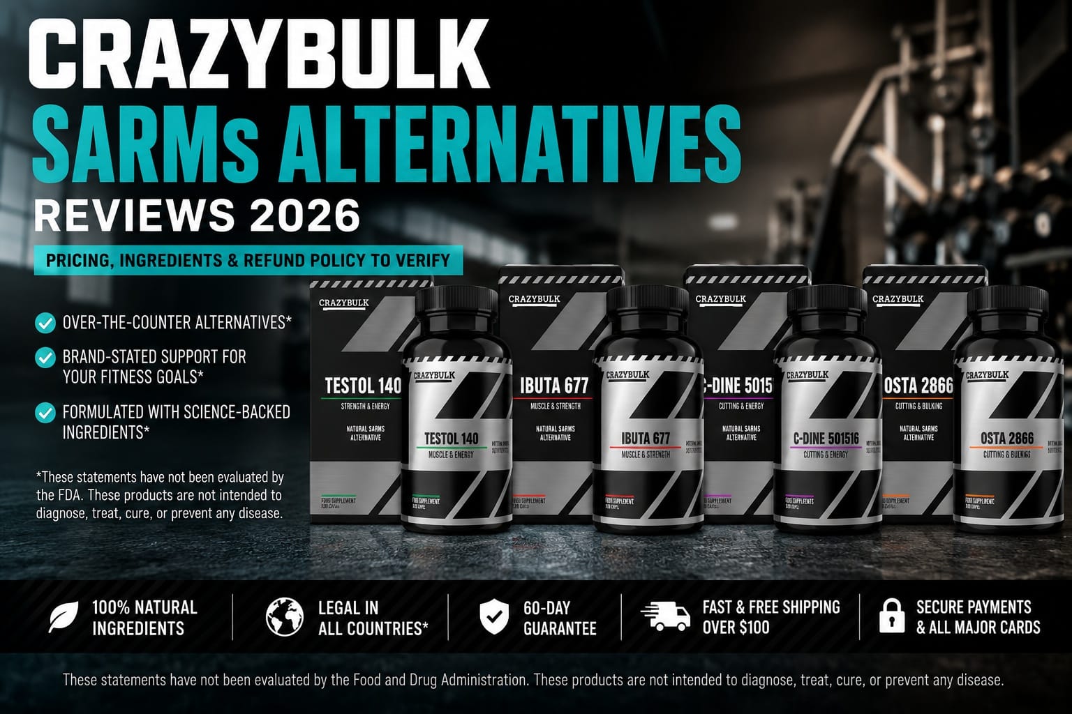 Best Legal Steroid Alternatives 2026: Crazy Bulk Product Line Reviewed