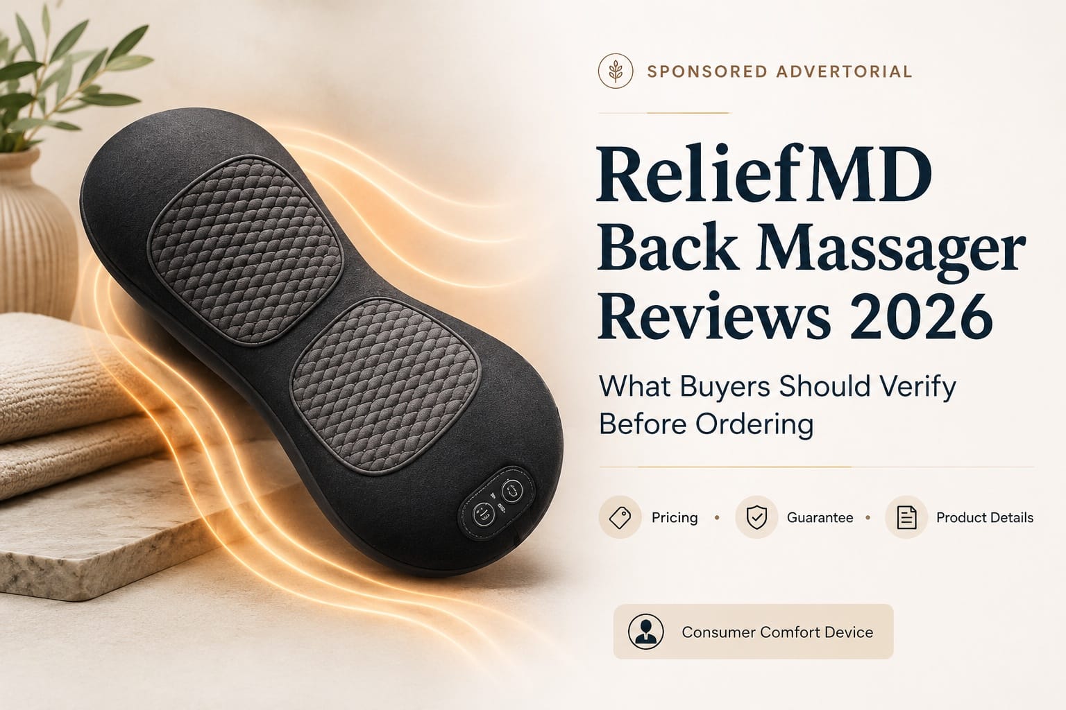 ReliefMD Back Massager Reviews 2026: Is This 3-in-1 Home Comfort Upgrade Built for Buyers Whose Heating Pad Is No Longer Enough?