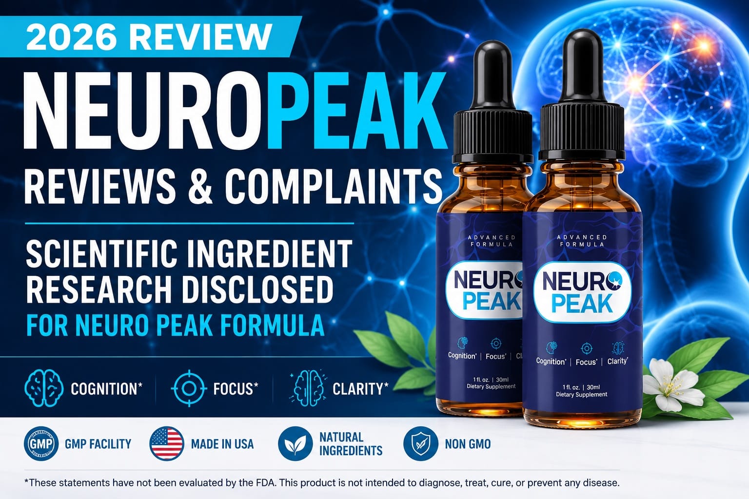 NeuroPeak Reviews & Complaints (2026) Scientific Ingredient Research Disclosed for Neuro Peak Formula
