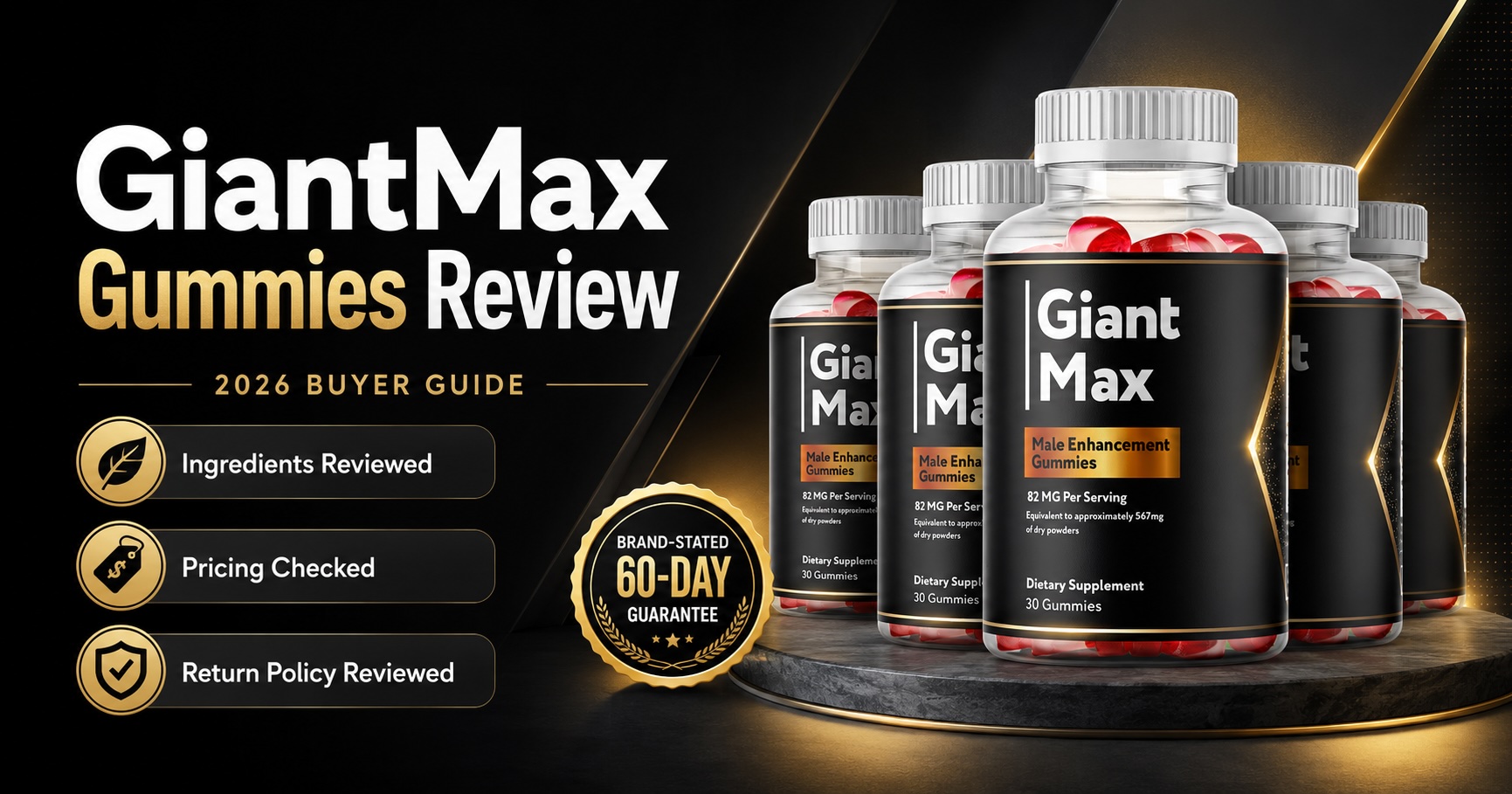 GiantMax Gummies Reviewed: Discover the Difference of Giant Max Gummy for Men's Performance Support