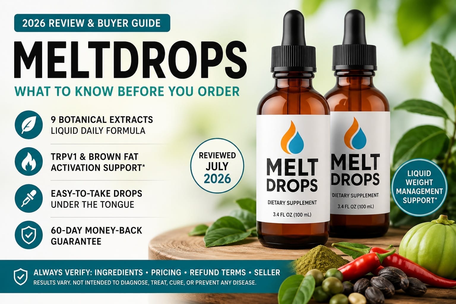 Melt Drops Reviews 2026: Is the "Melt Switch" Formula the Daily Metabolism Support Buyers Have Been Looking for?