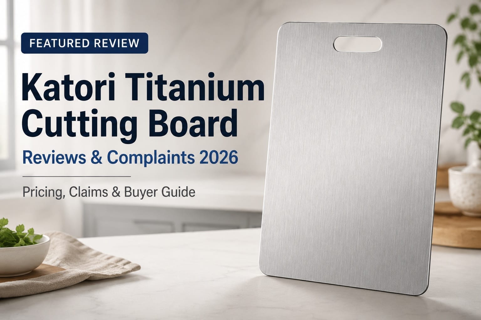 Katori Titanium Cutting Board Reviews & Complaints 2026: Legit or Fake Testimonial Hype? The 75% Question