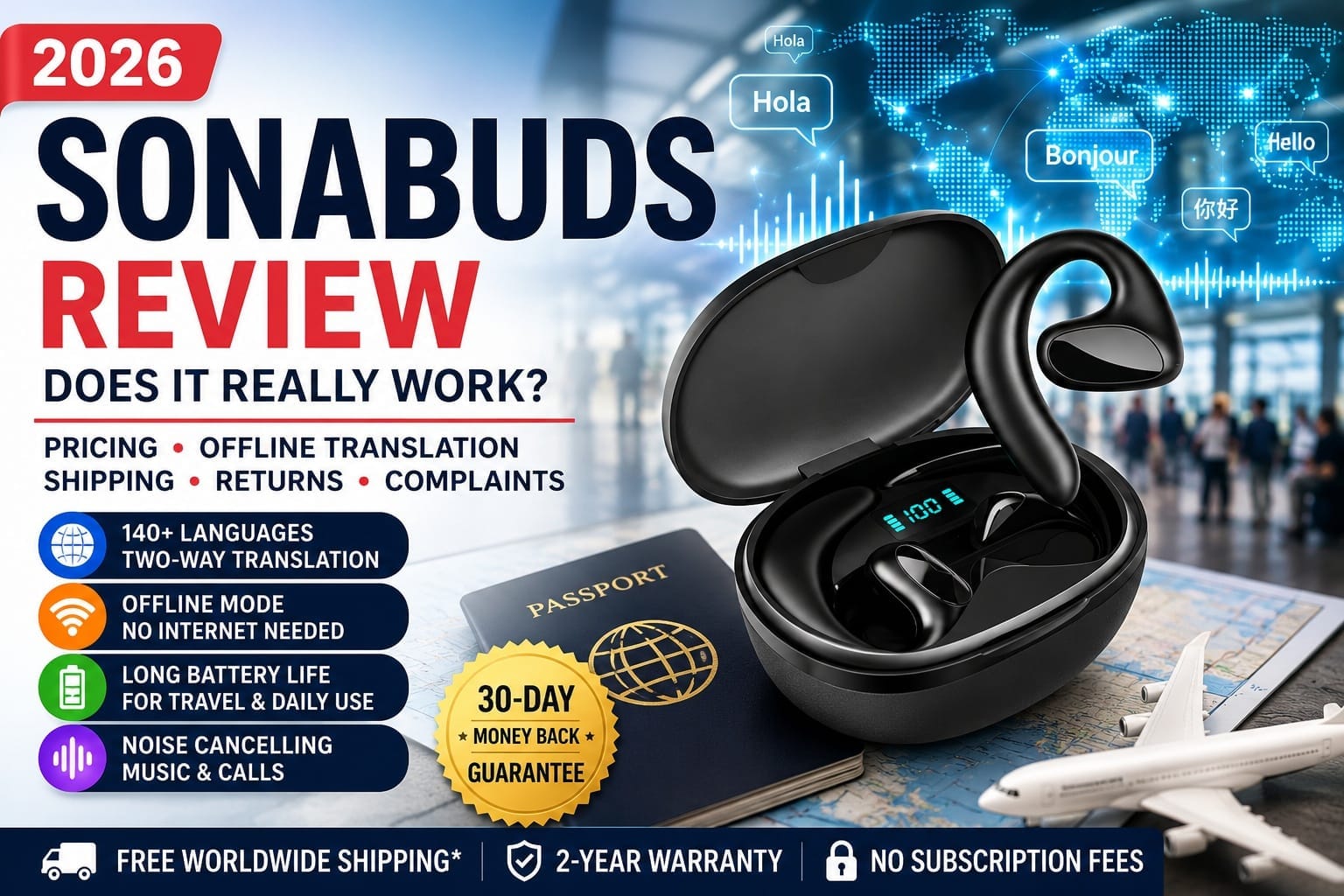 SonaBuds Reviews and Complaints 2026: Are These the Translation Earbuds Travelers Have Been Waiting For?