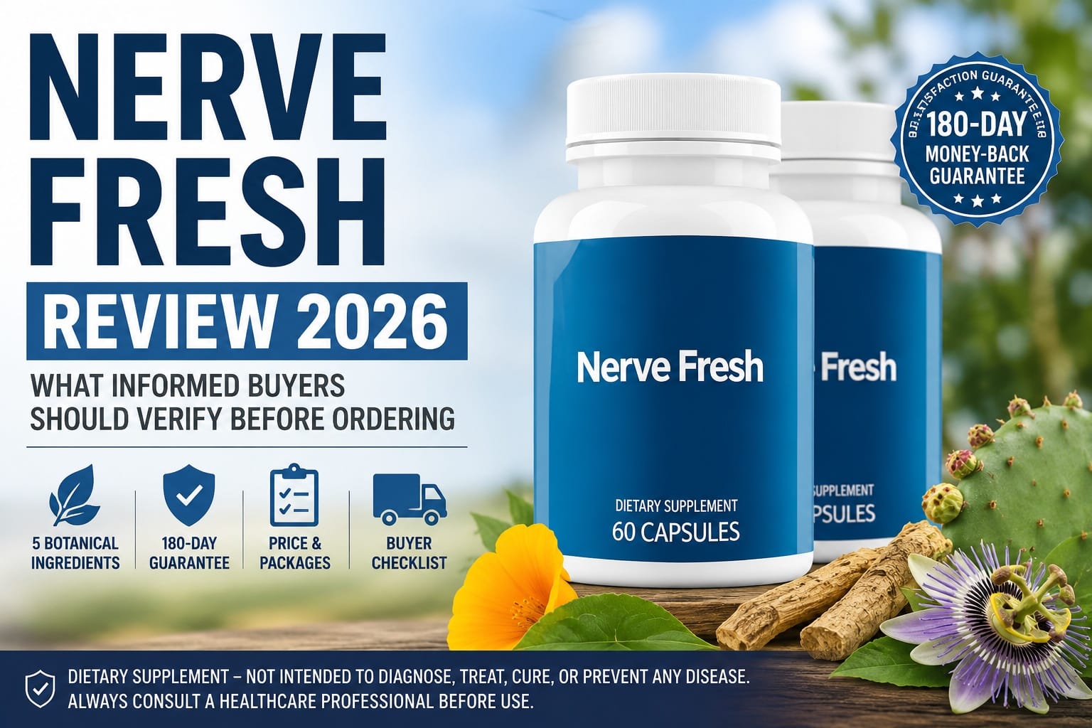Nerve Fresh Reviews 2026: Could This Five-Ingredient Nerve Support Formula be the Daily Option Buyers Have Been Looking For?