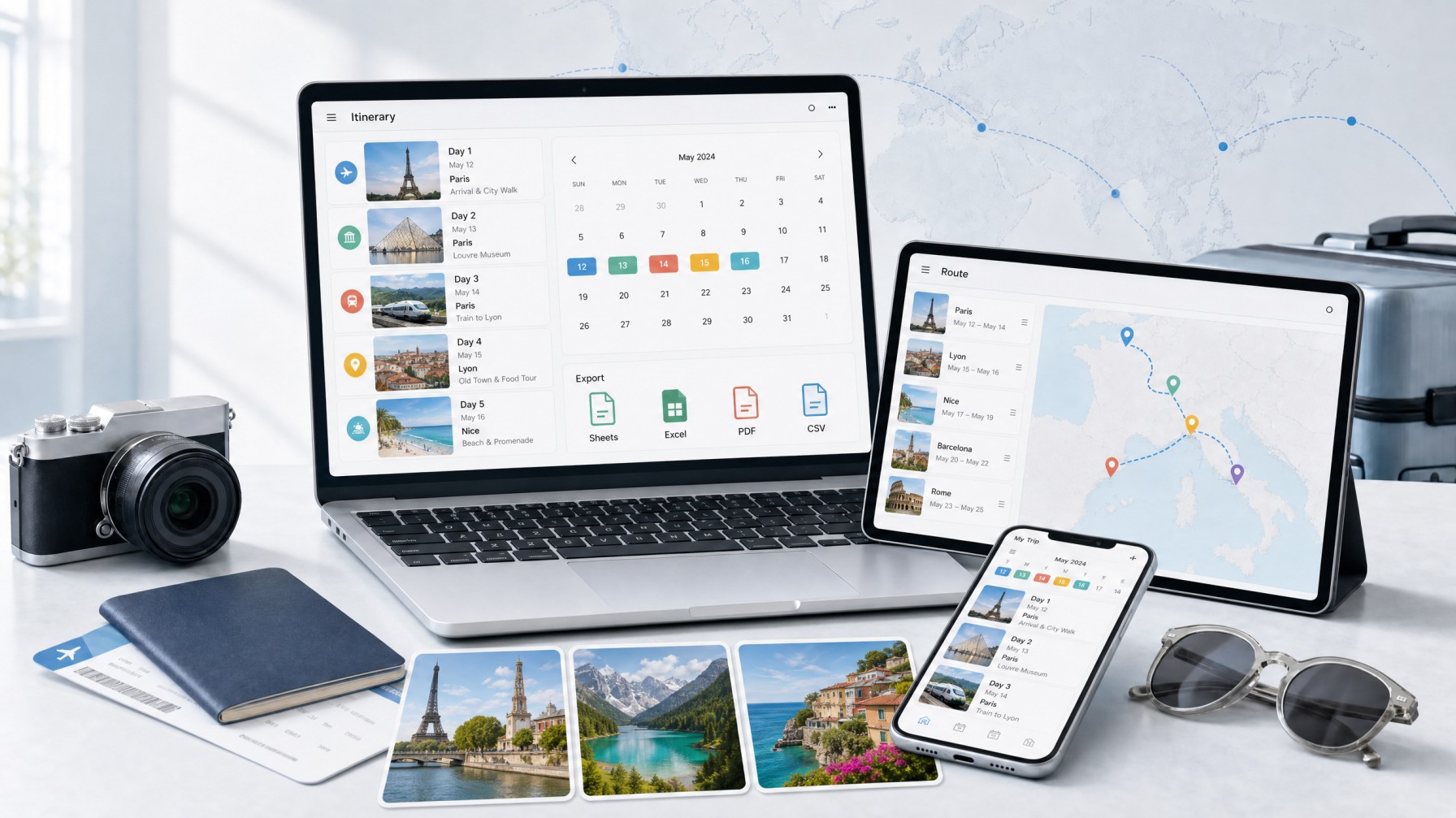 Two Free Travel Itinerary Builders Launch With One-Tap Auto-Planning - No Account, No Upload, Your Trip Stays on Your Device